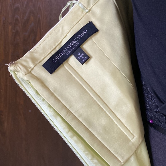 Carmen Marc Valvo NWT celery green bandage dress - Picture 6 of 10